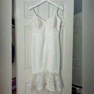 White lace dress